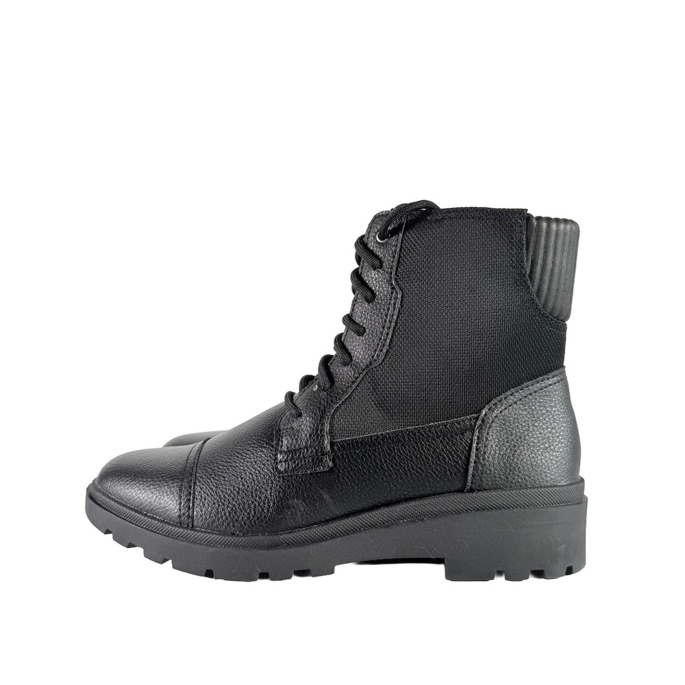 Clarks Calla Charm Black Leather Lace Up Ankle Boots‎ Womens 7.5